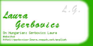 laura gerbovics business card